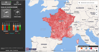 Couverture simulée pour la téléphonie