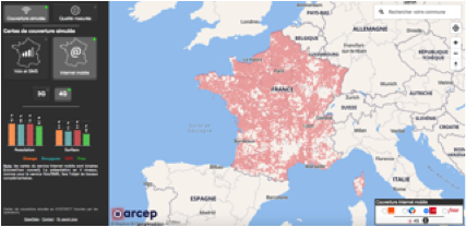 Couverture simulée pour l'internet mobile